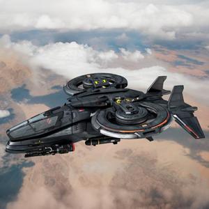 Futuristic SkyHawk Helicopter.