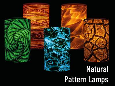 Natural Pattern Lithophane Lamps