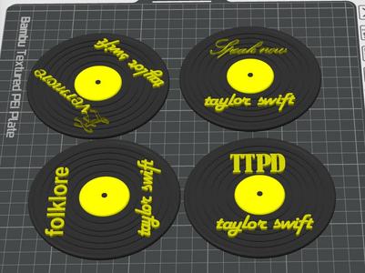 taylor swift album coasters