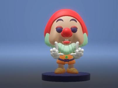 Cartoon dwarf model   3d printable model