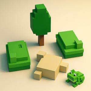 99 nights in the forest Tree Stone Grass plus frog Roblox