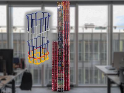 Cans tower stacker