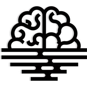 A floating island shaped like a brain 1 - 2D/3D Wall Art STL+SVG For CNC Router, Plasma, Waterjet, Laser & 3D Printer