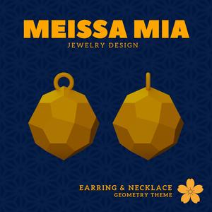 06. Pentagonal Icositetrahedron (dextro) - Faceted Elegance – 3D Print File for Catalan Earrings & Necklace - Catalan Solids Earring - Geometric Earring - Sacred Geometry Necklace Fashion Statement - Archimedean solids