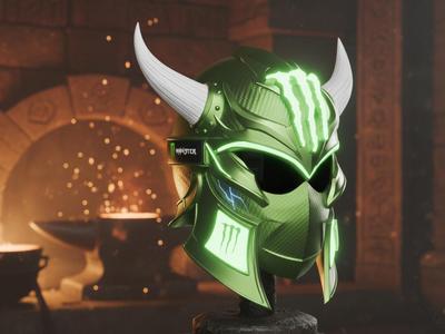Monster Energy Battle Helm (DIY Spartan Style)