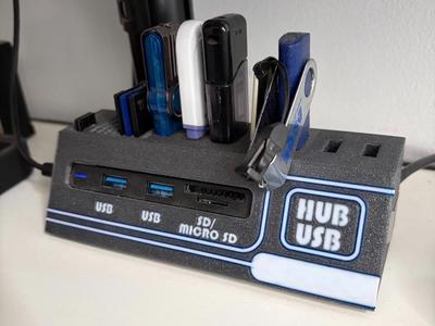 USB hub Dock – Pendrive and SD Organizer