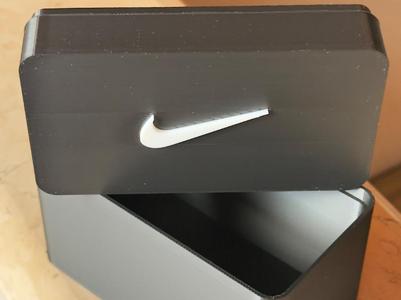 Storage box with Nike logo