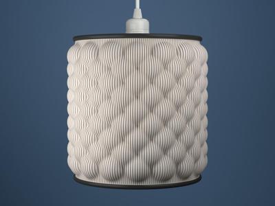 GROOVED BUBBLE CHANDELIER/LAMPSHADE