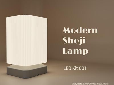 Modern Shoji Lamp - Lamp LED Kit 001
