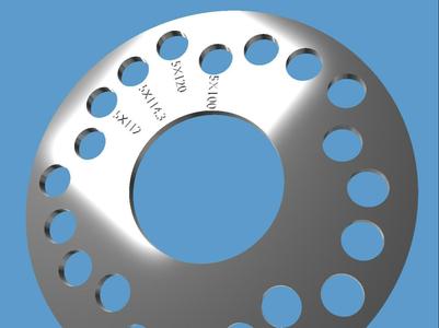 Metric Wheel Bolt Pattern Gauge