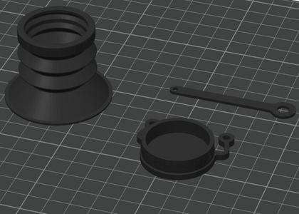 IRAY RH25 / RL25 TPU printed pieces to replace rubber pieces