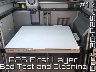 P2S First Layer Adhesion Test ⧸ Bed Cleaning
