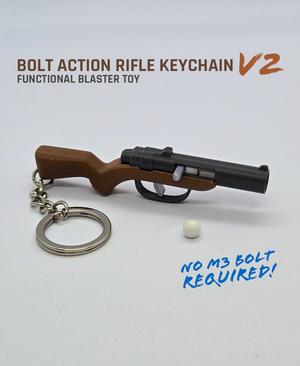 Bolt Action Rifle Keychain V2 — Functional Blaster Toy