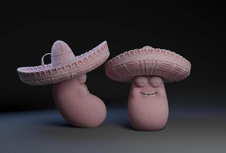 Chili Bean with Sombrero