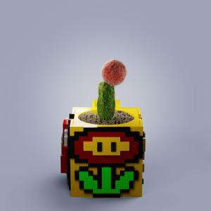 Lucky Block plant pot