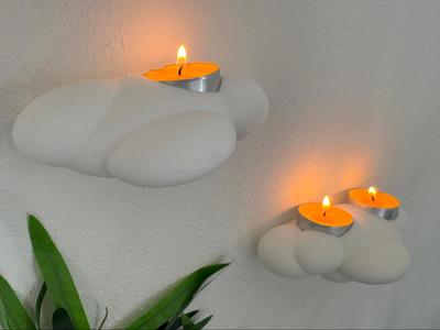 Cloud Candle Wall Mount