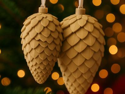 Pinecone Christmas Tree Ornament