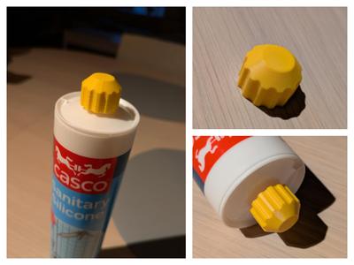 Silicone/Caulk Tube Cap Fluted