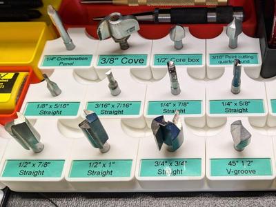 Gridfinity router bit holder