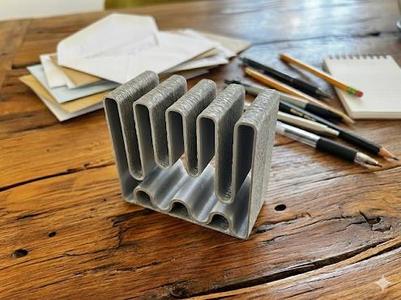 Letter Holder with Pen Tray