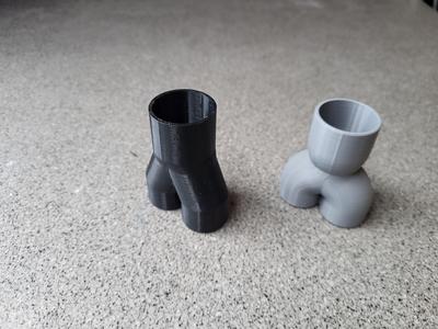 Splitter for electrical installation pipes. 25 to 2 x 20