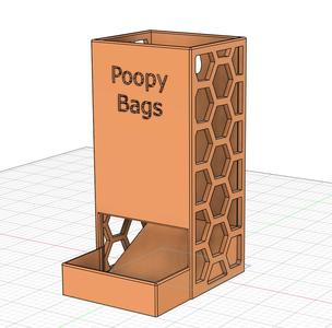 Kotbeutelspender / Poop Bag Dispenser for Amazon Basics Bags