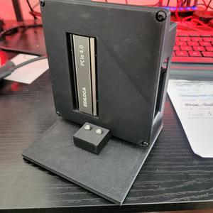 Nvidia case bottle with hole for SSD heat sink